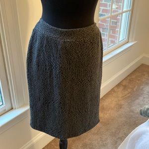 Renee C Dark Grey Black Knit Skirt